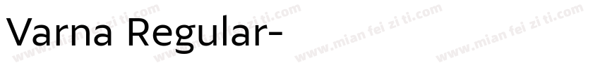 Varna Regular字体转换